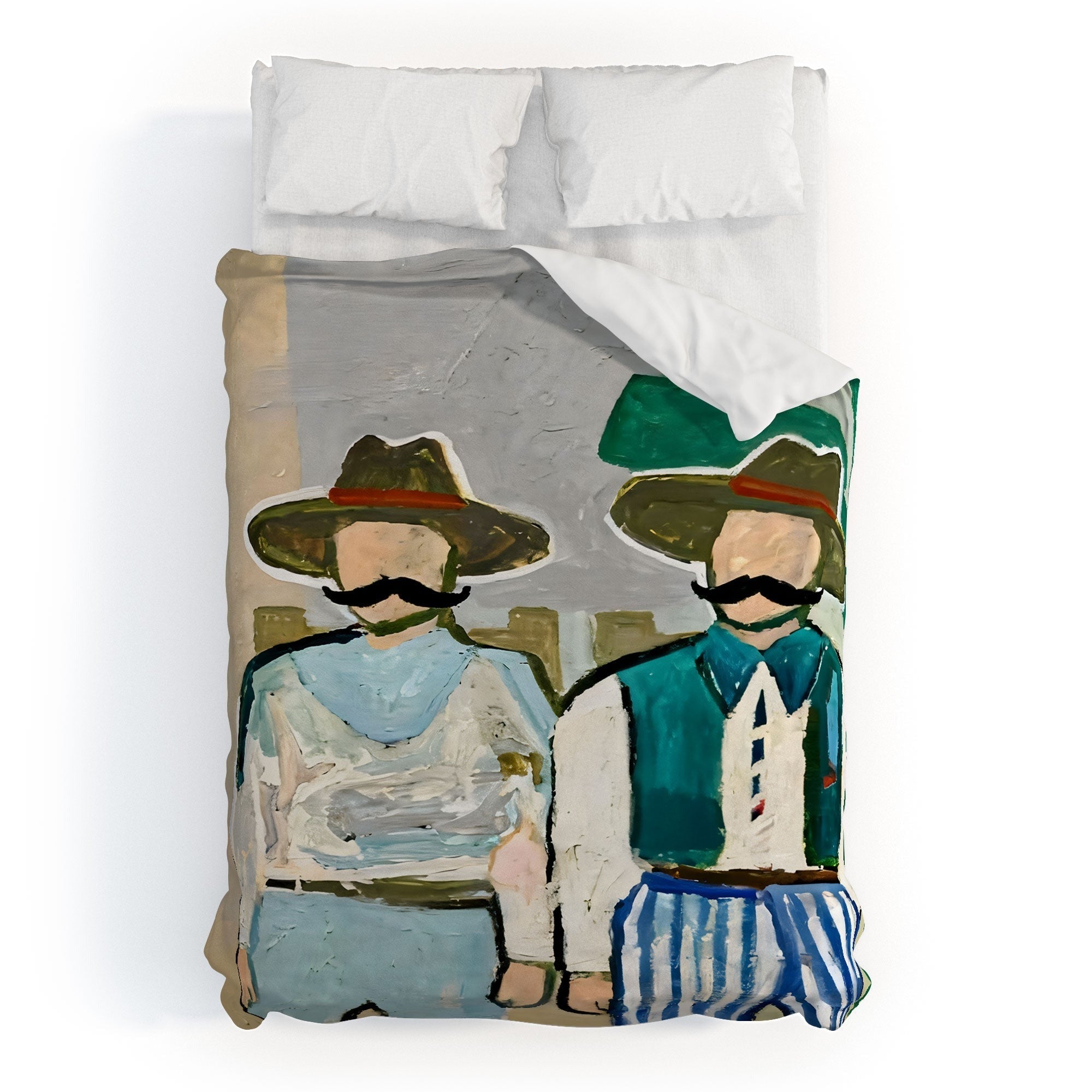 83 Oranges Side By Side Cowboy Edition Duvet Cover