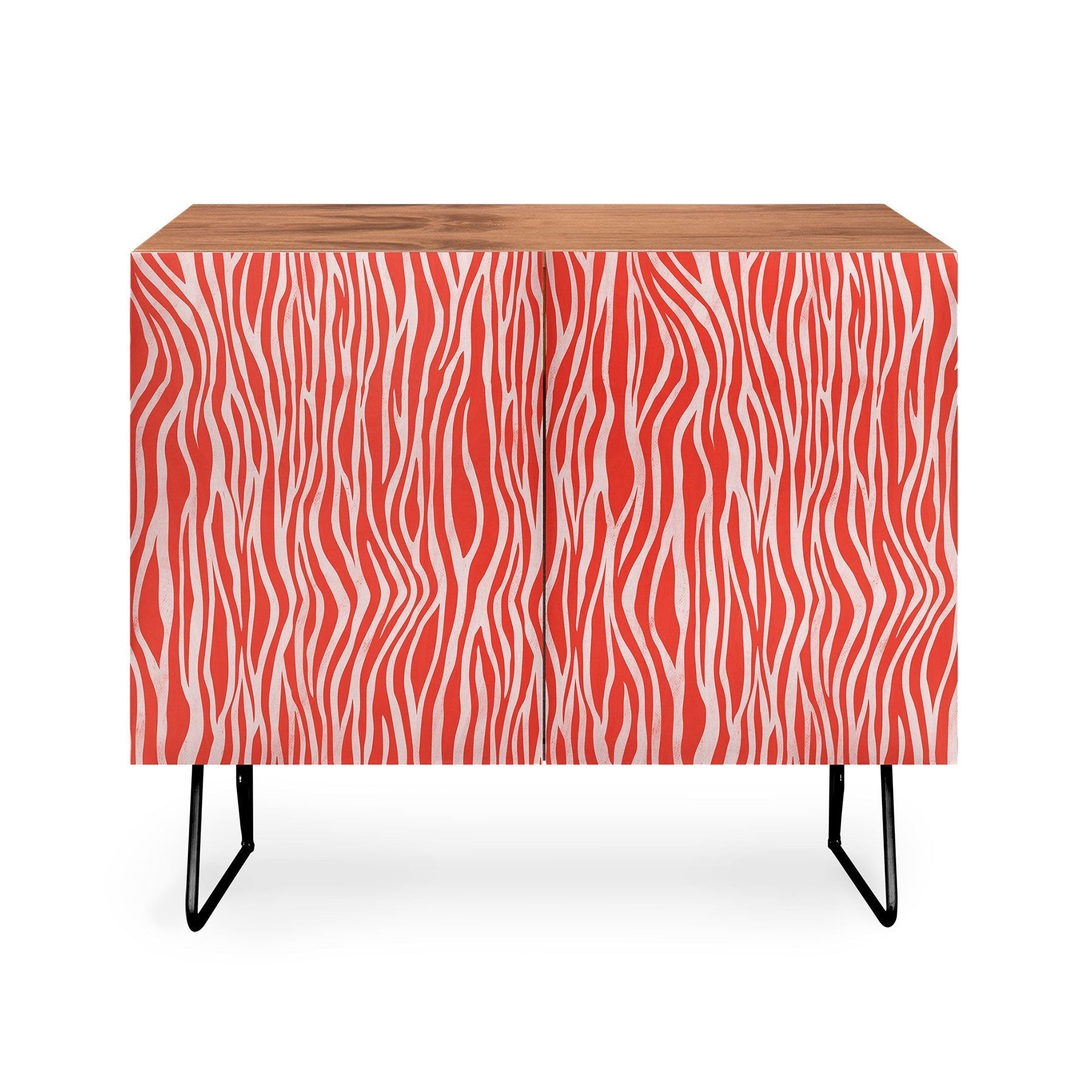 Avenie BR Red Zebra Stripe Credenza