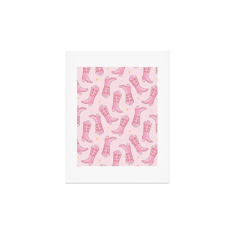 Love_Ryming Stars and Boots Art Print
