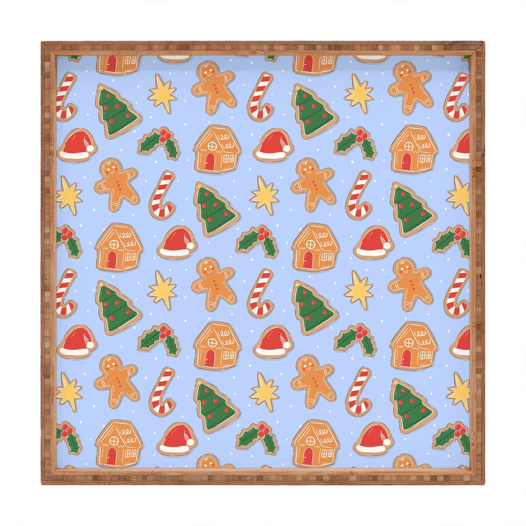 Love_Ryming Christmas Cookies Square Tray