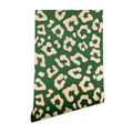 Avenie BR Cheetah Print In Green Wallpaper