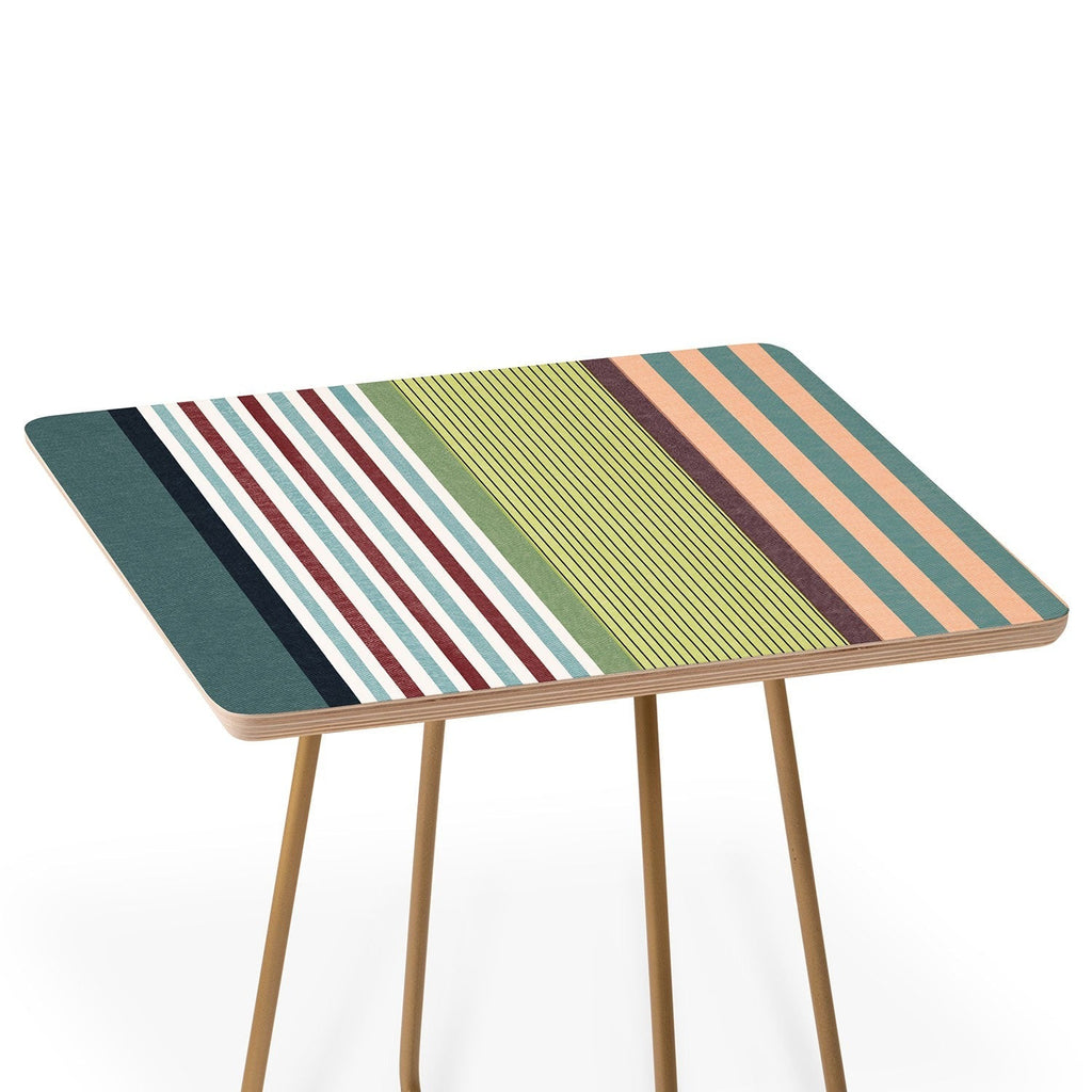 Marta Barragan Camarasa Colorful Stripe Delight Side Table