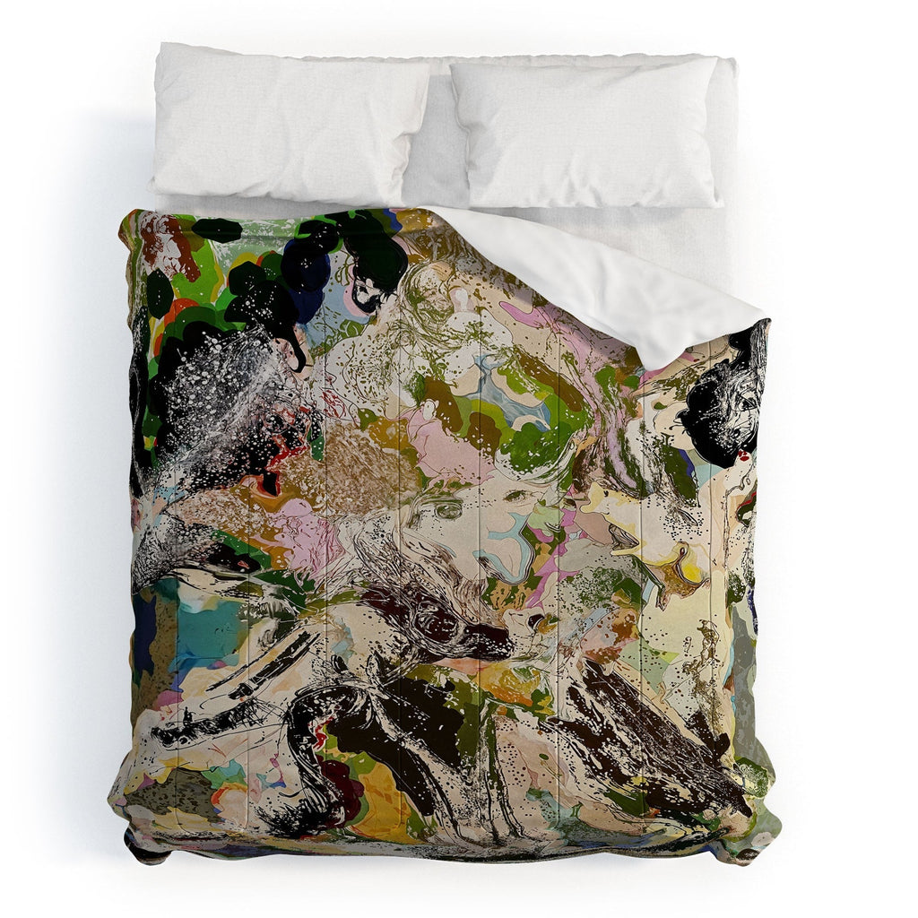 83 Oranges Echoes Beneath the Surface Comforter