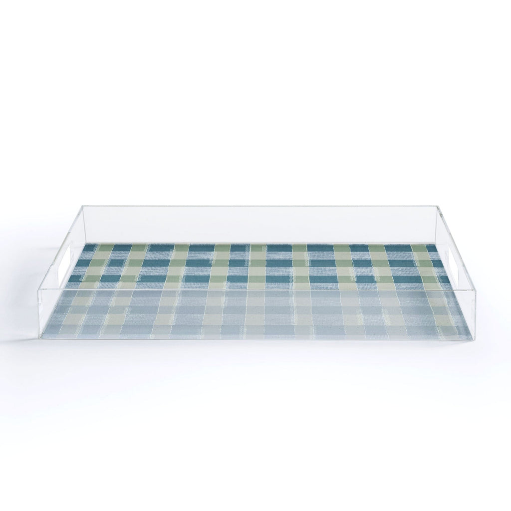 Marta Barragan Camarasa Country Style Checks Acrylic Tray