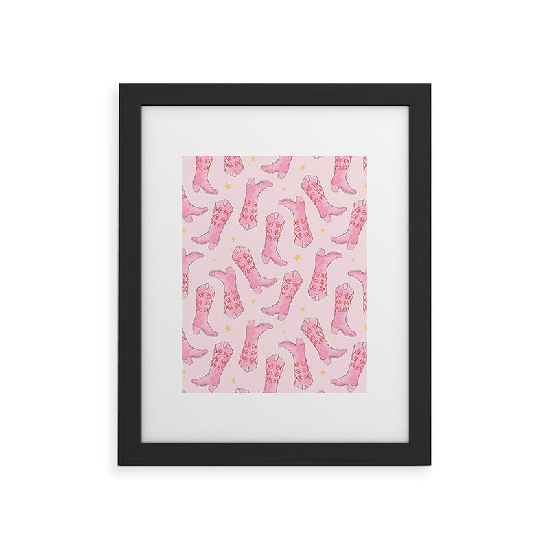 Love_Ryming Stars and Boots Framed Art Print