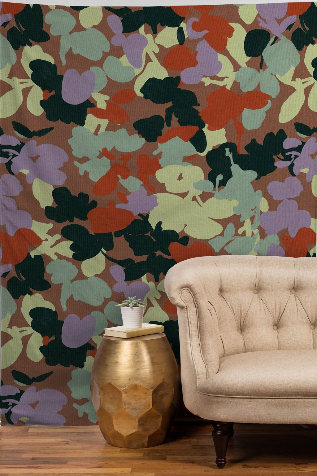 Marta Barragan Camarasa Retro Bloom Medley Tapestry