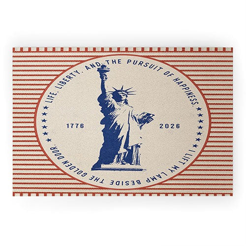 DENY Designs Life Liberty Welcome Mat
