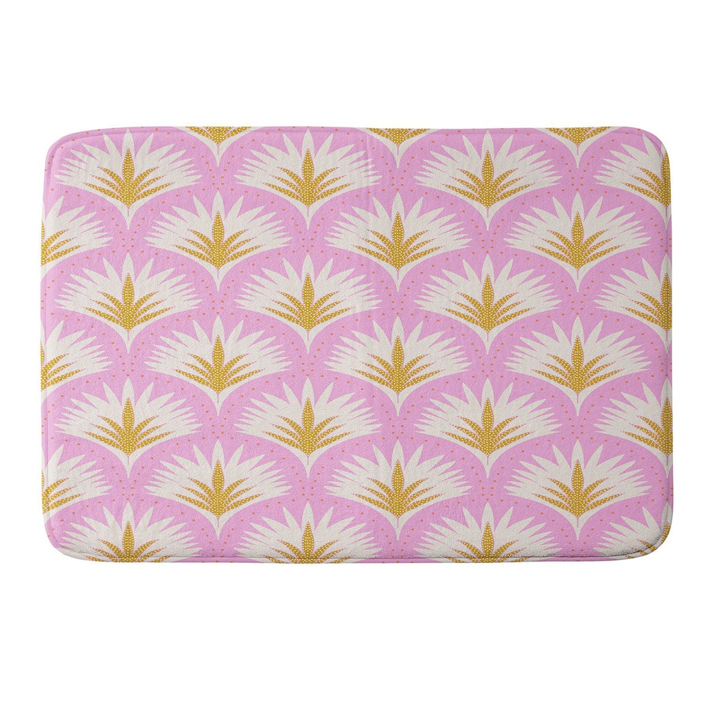Jennifer Labre Pink Palmetto Memory Foam Bath Mat