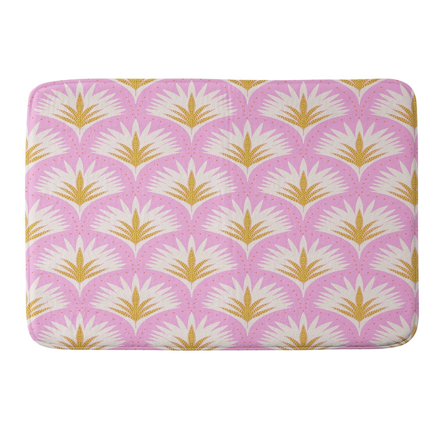 Jennifer Labre Pink Palmetto Memory Foam Bath Mat
