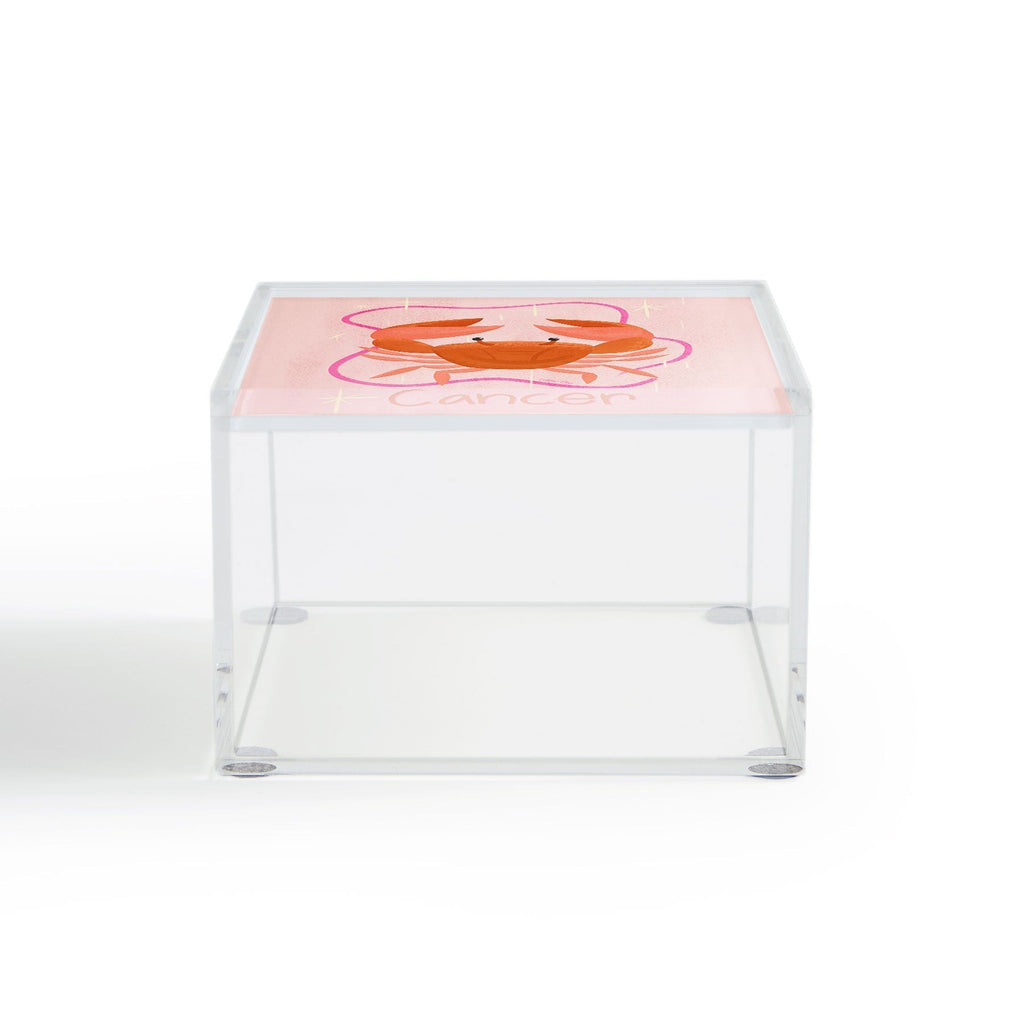 Little Om Zodiac Signs Cancer Acrylic Box