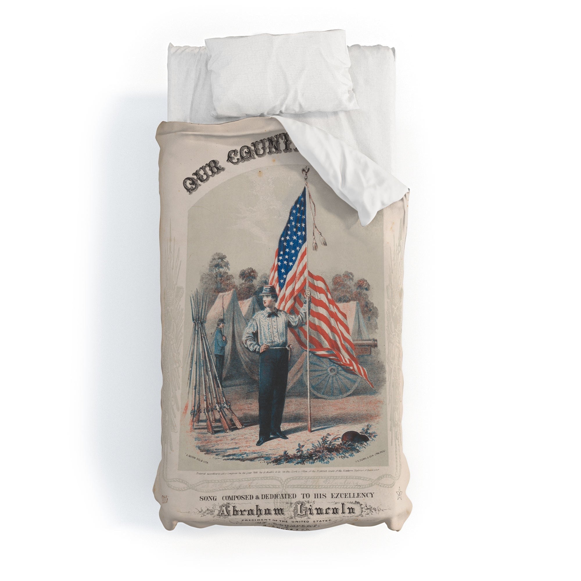 DENY Designs Our Country s Flag Duvet Cover