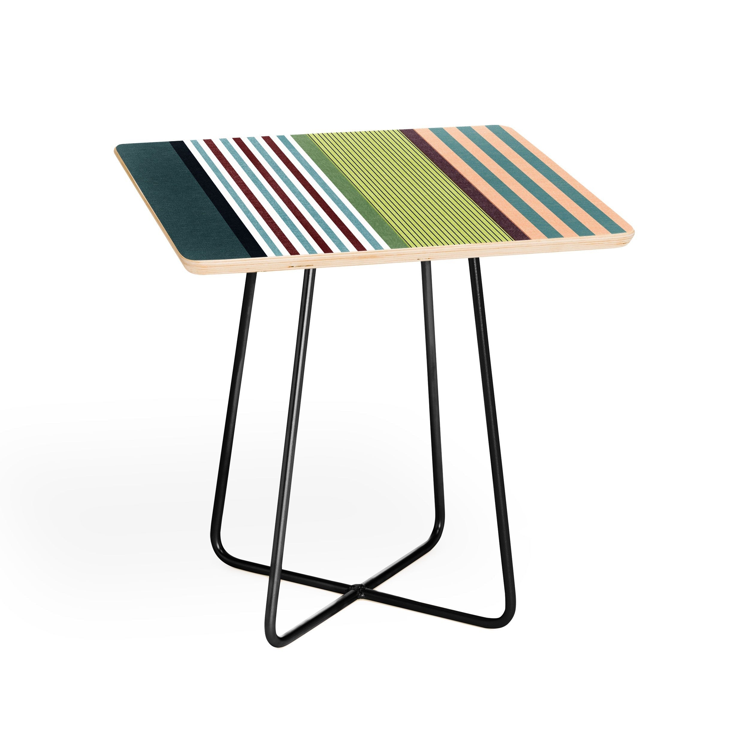 Marta Barragan Camarasa Colorful Stripe Delight Side Table