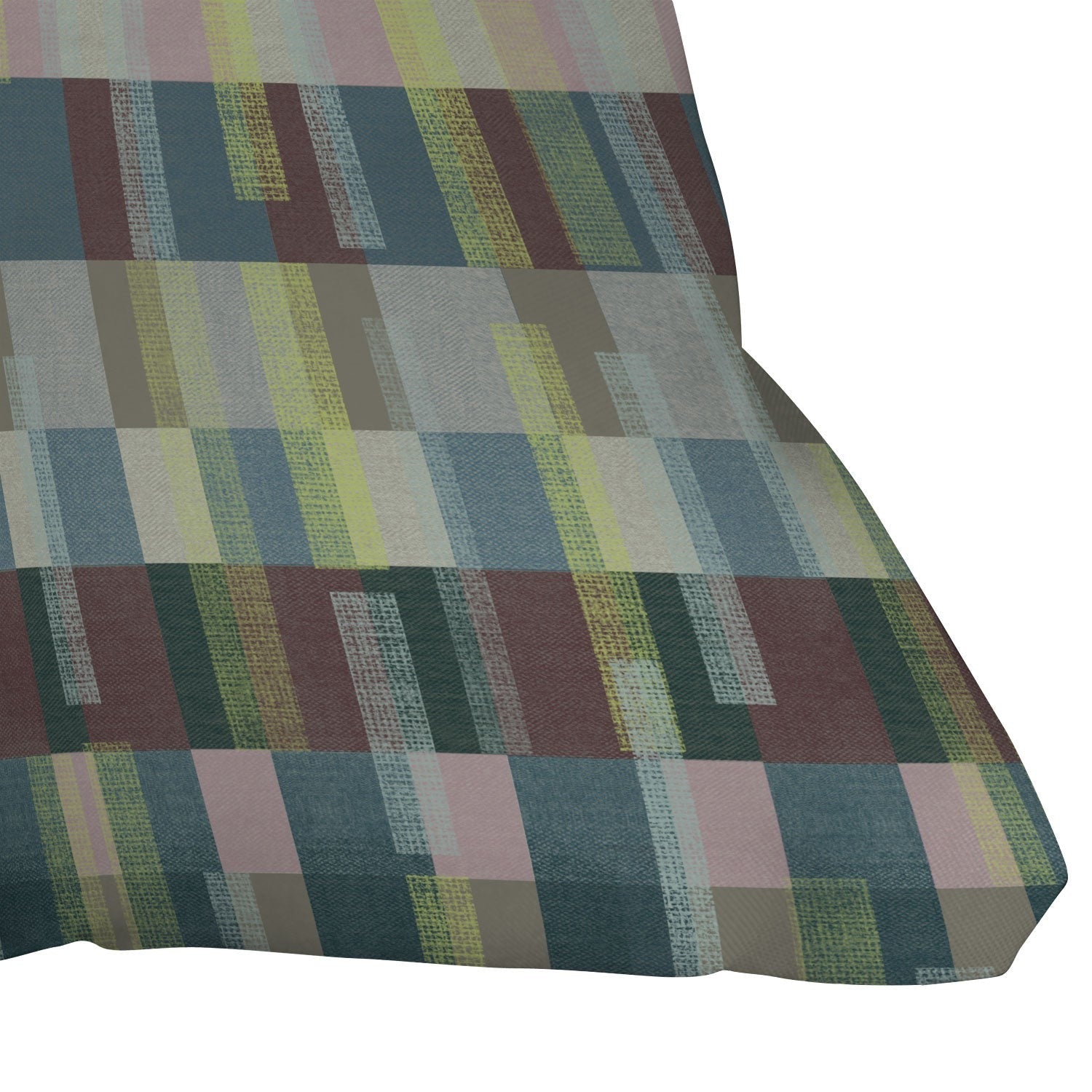 Marta Barragan Camarasa Dynamic Linear Blocks Outdoor Throw Pillow