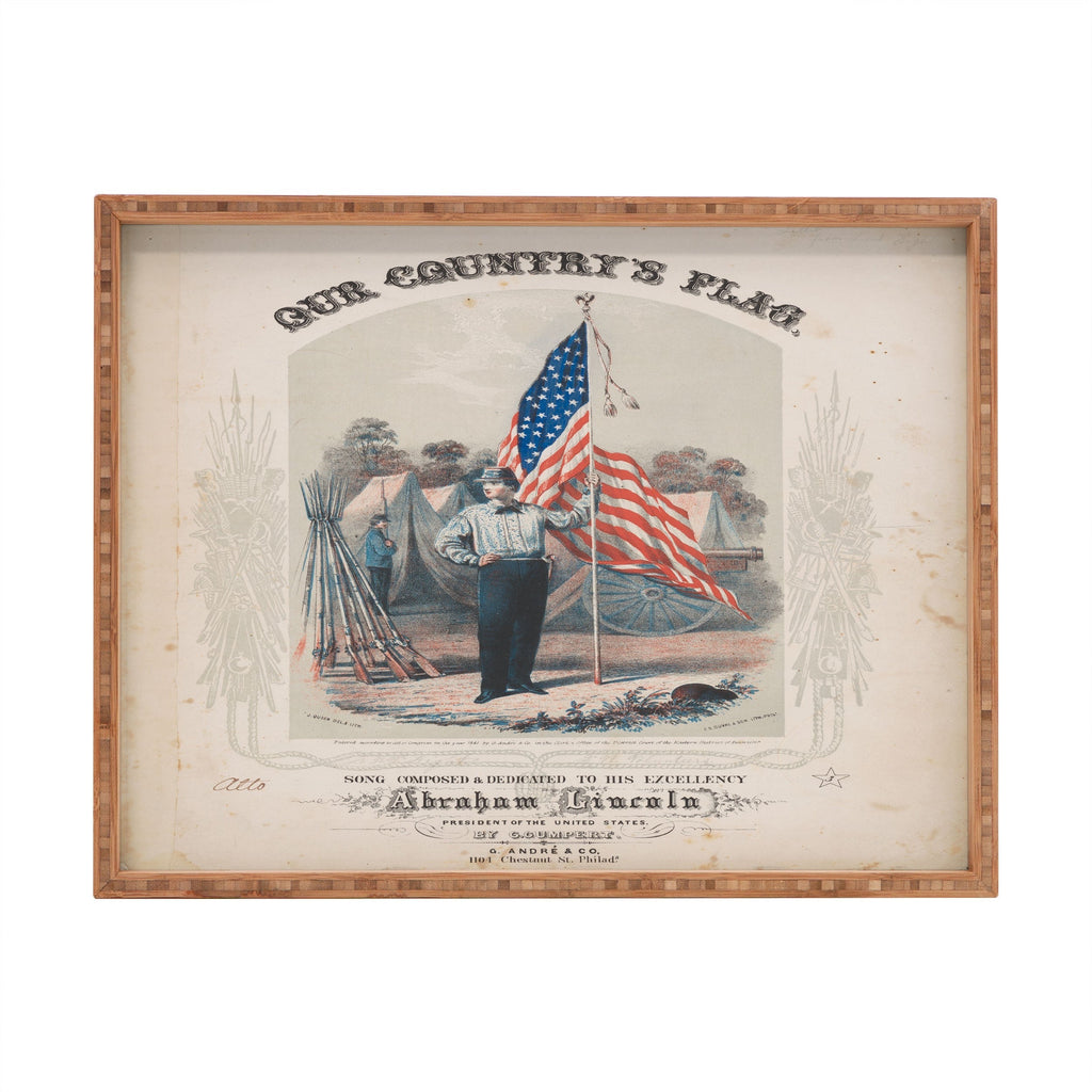 DENY Designs Our Country s Flag Rectangular Tray