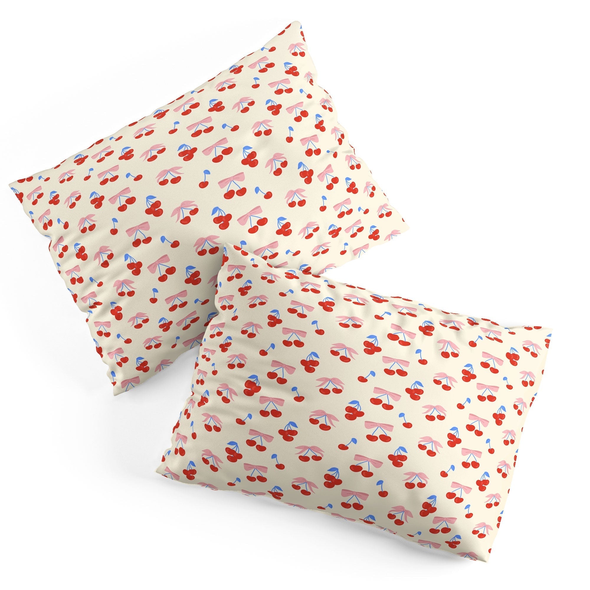 Design by Spark Cherries And Ribbons Pillow Shams
