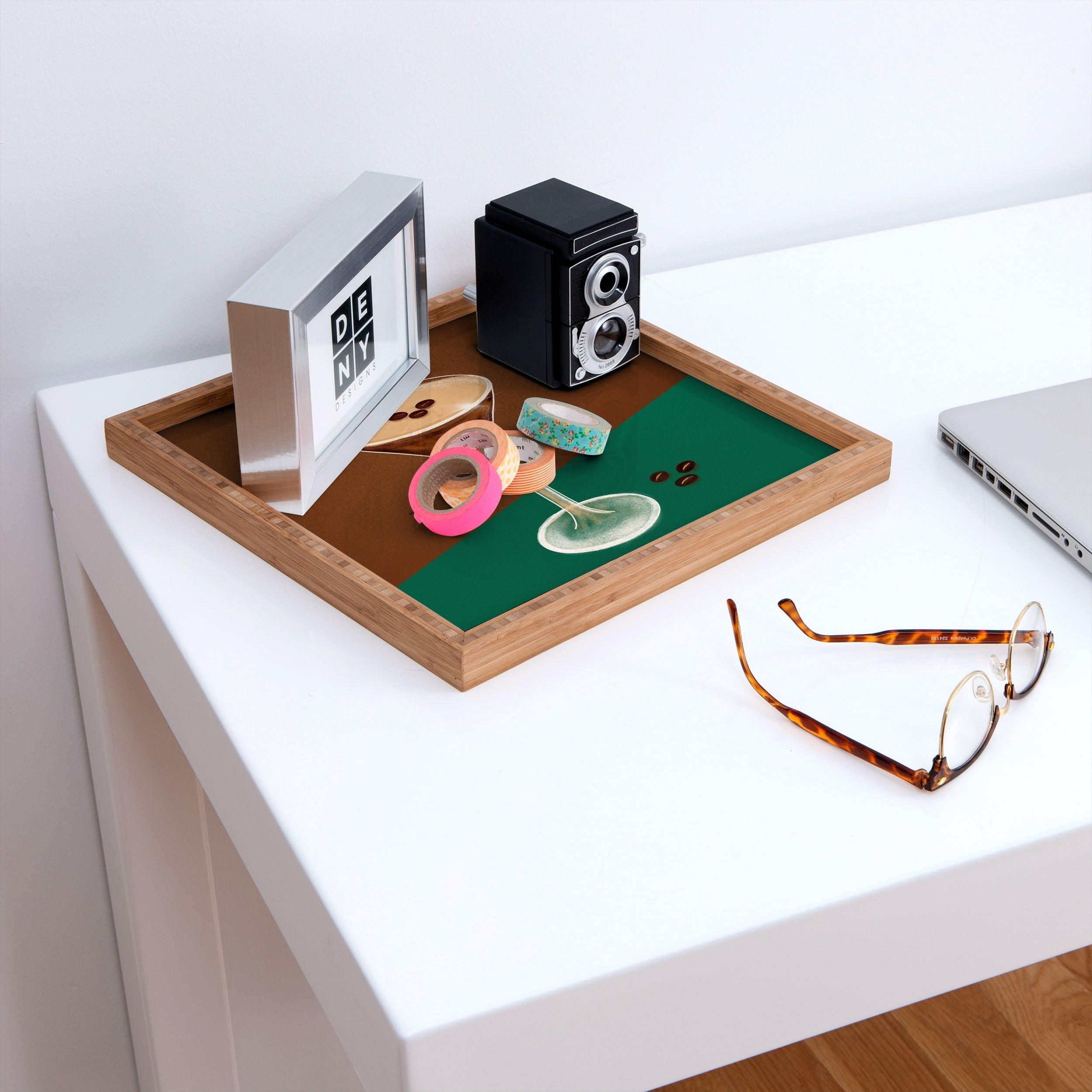 Design by Spark Expresso Martini Coffee Beans Square Tray