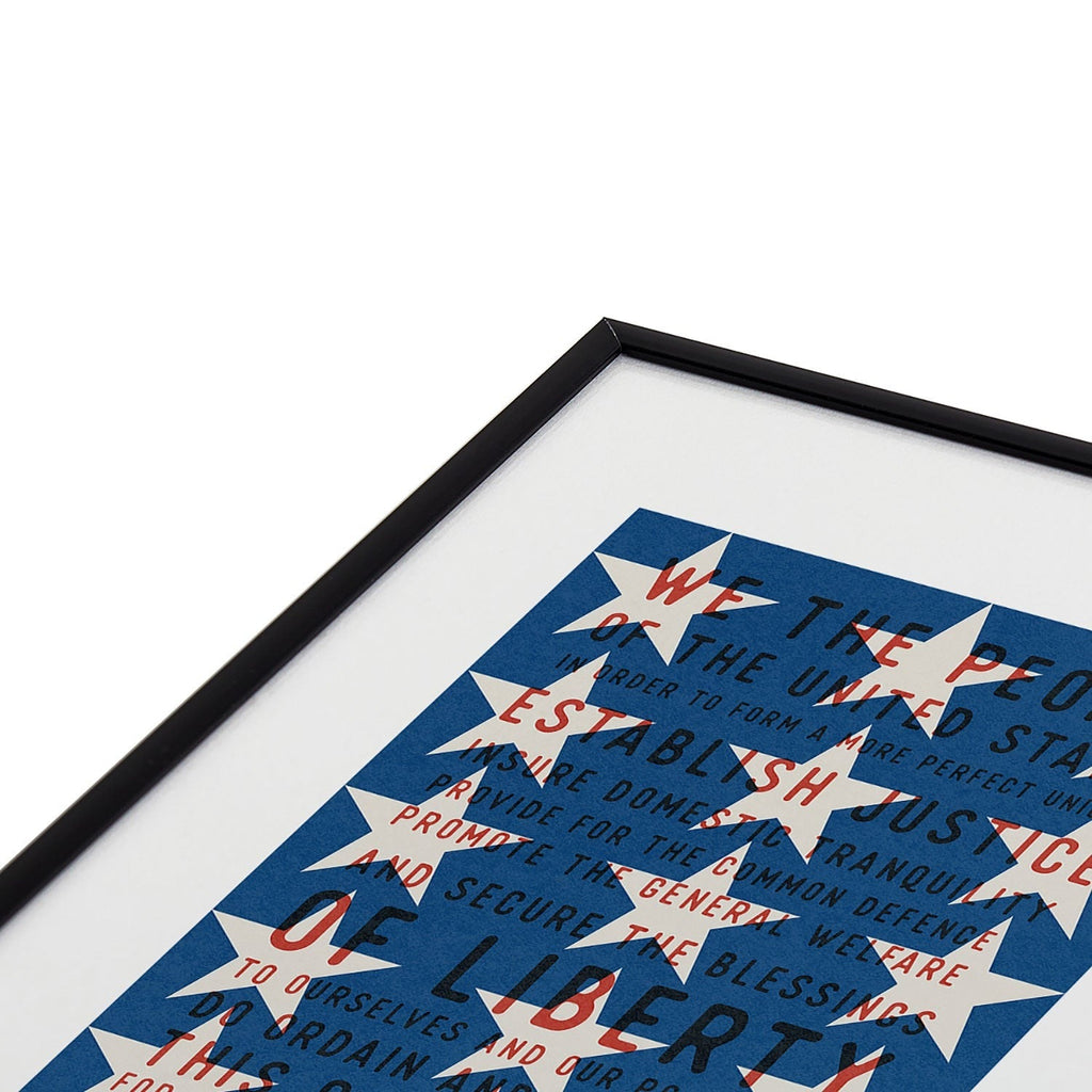 DENY Designs Starred Preamble Metal Framed Art Print
