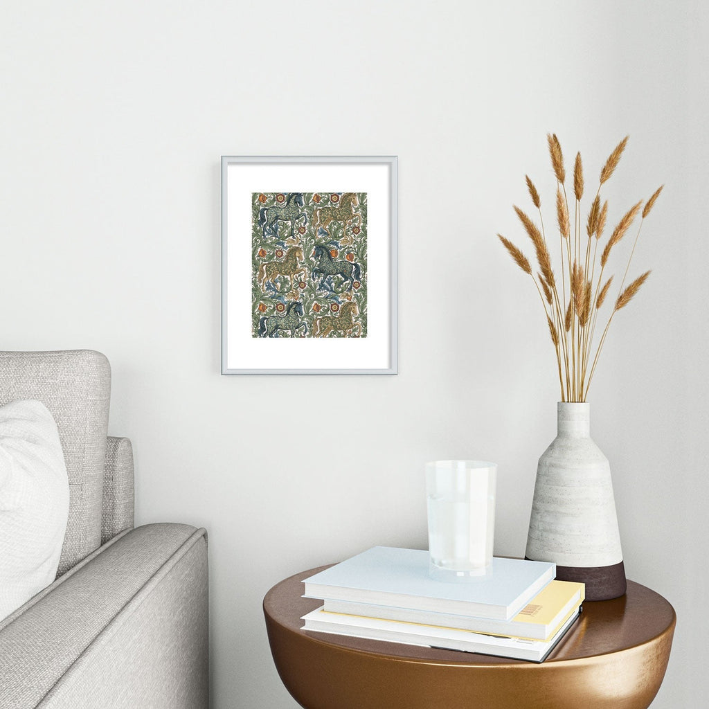 Marta Barragan Camarasa Renaissance Horse Garden Metal Framed Art Print