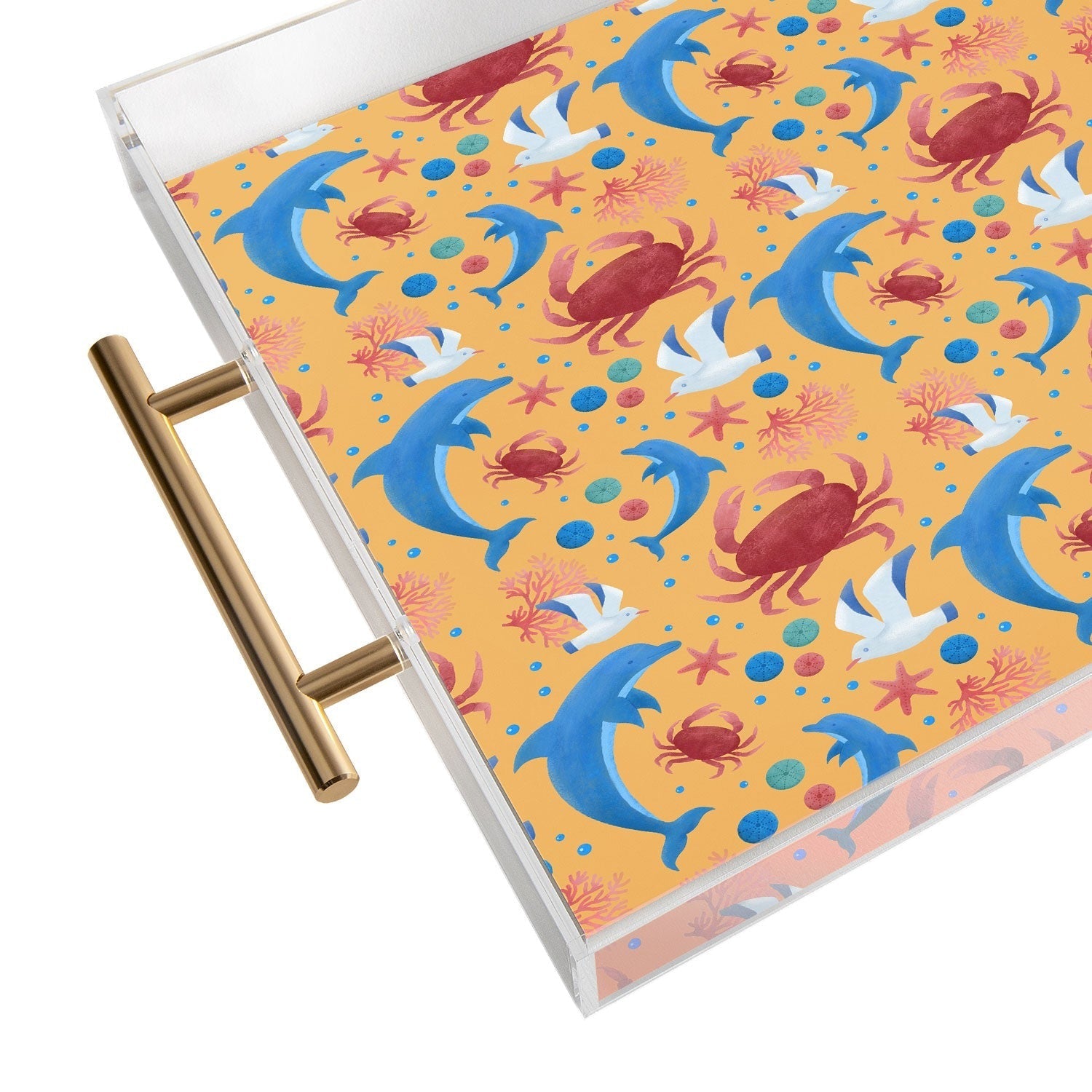 Seta Zakian Sailing Sealife yellow Acrylic Tray