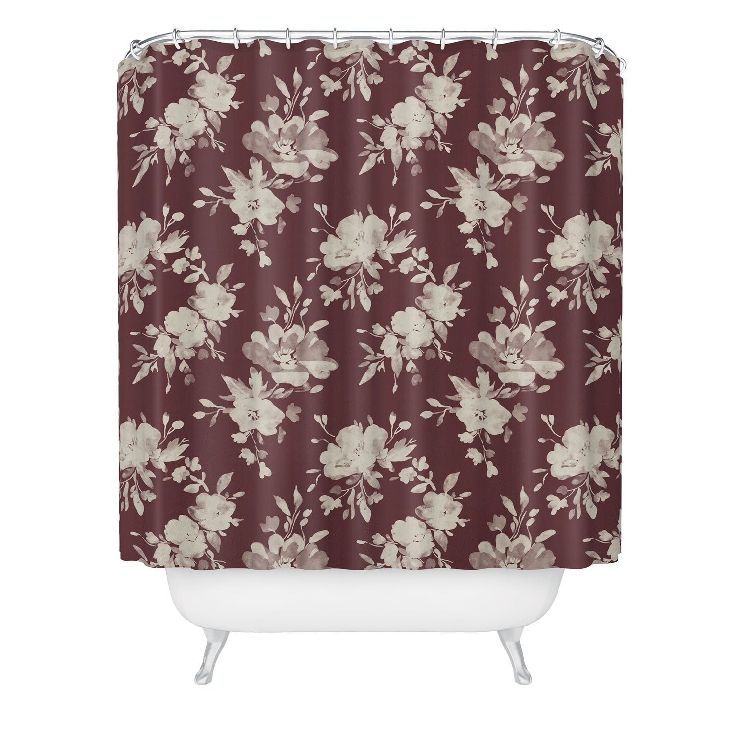 Marta Barragan Camarasa Antique Petal Romance Shower Curtain