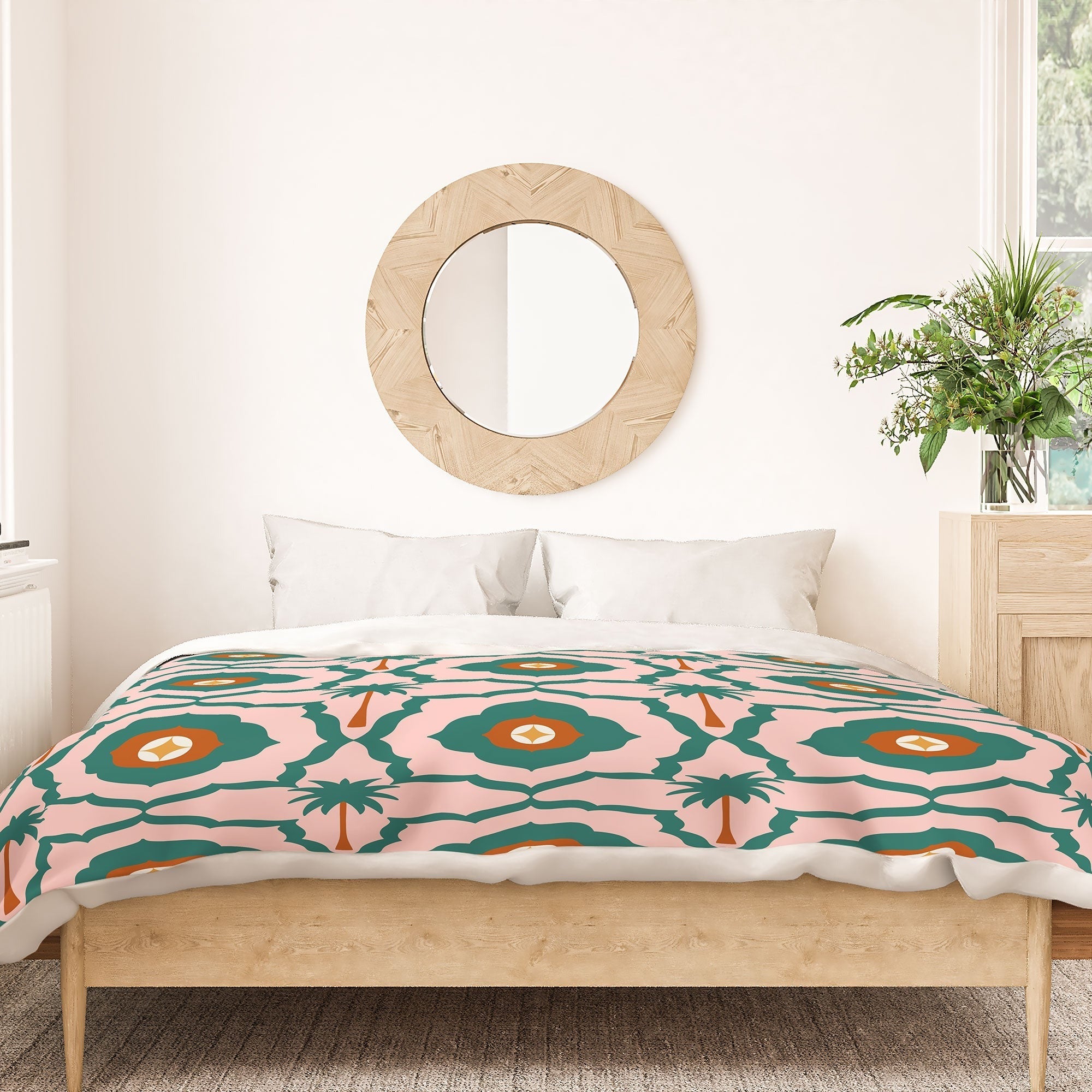 Design by Spark Mid Mod Palm Springs Duvet Cover
