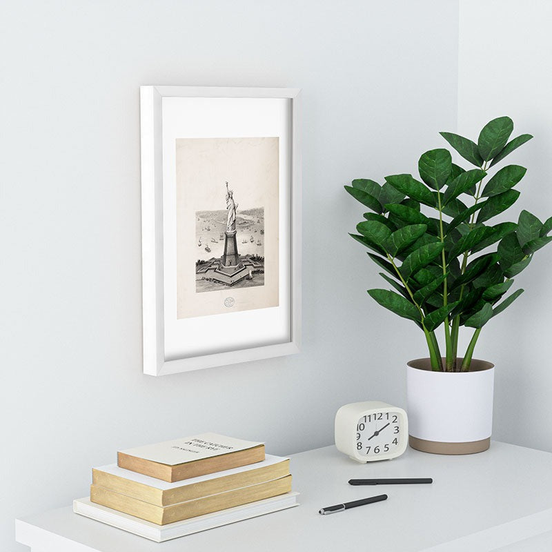 DENY Designs Vintage Lady Liberty Recessed Framing Rectangle