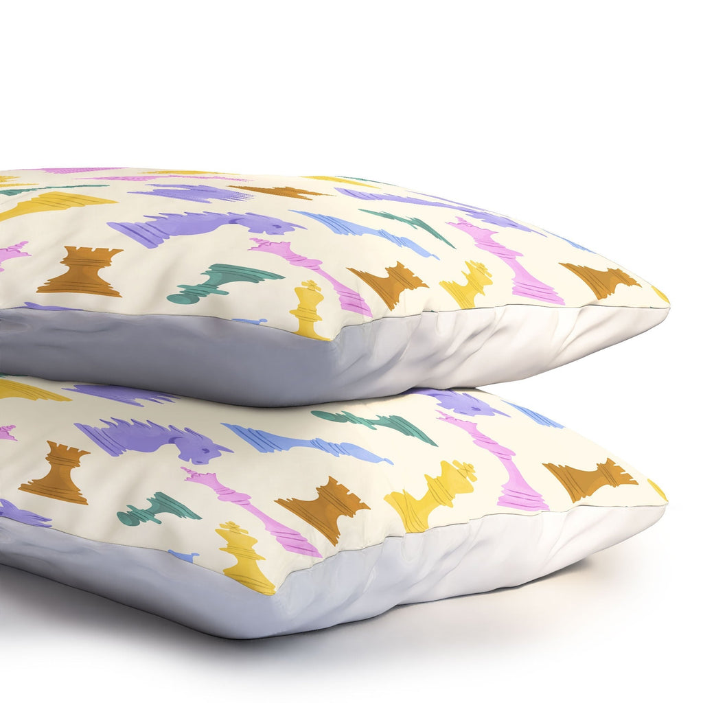 Design by Spark Chess Game Pieces Pillow Shams