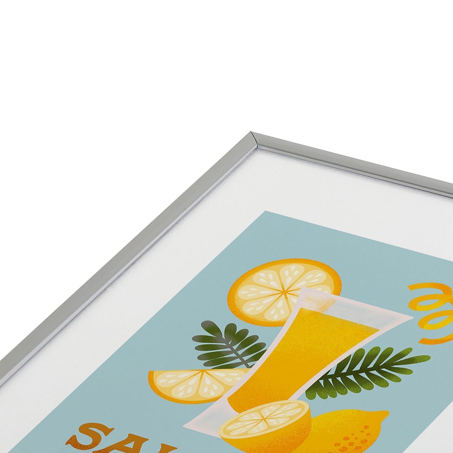 Jessica Molina Limoncello Cocktail Metal Framed Art Print
