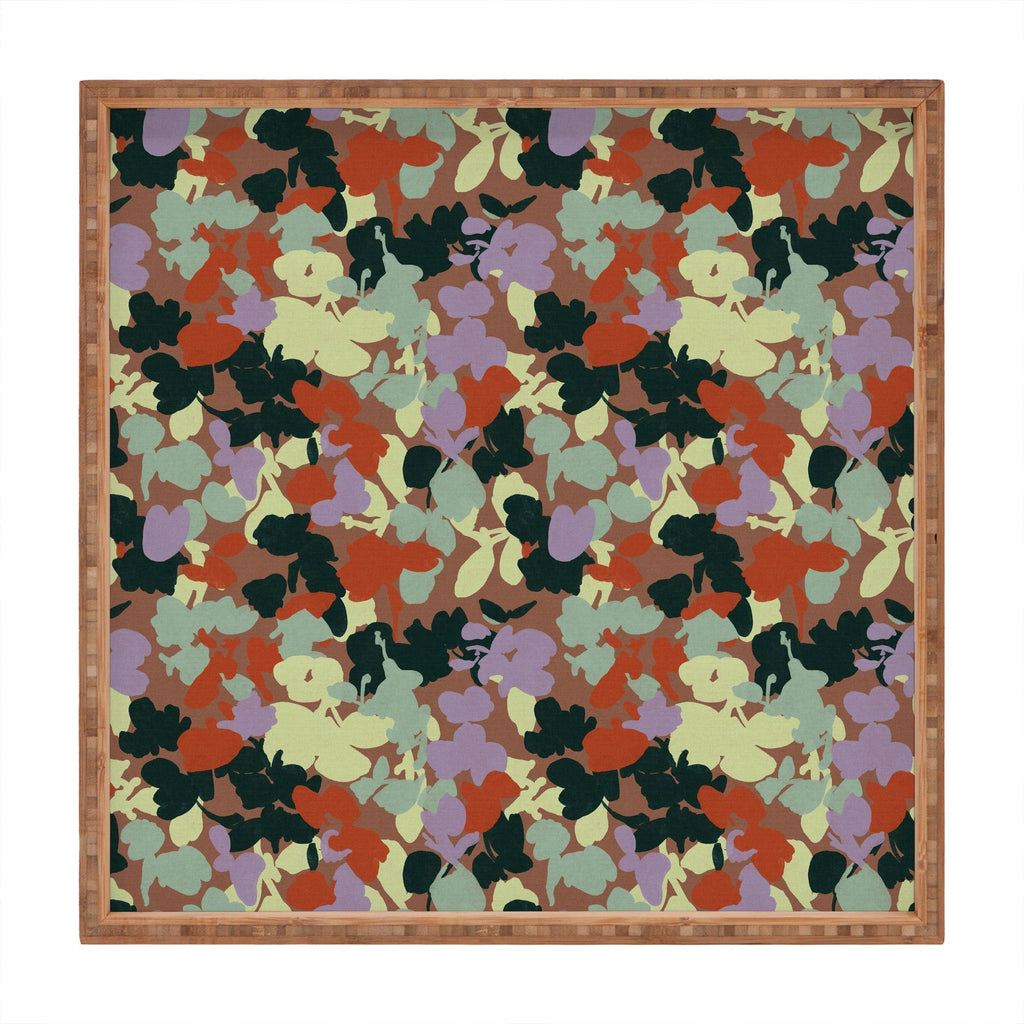 Marta Barragan Camarasa Retro Bloom Medley Square Tray
