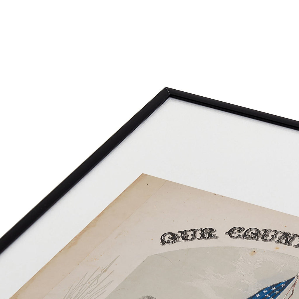 DENY Designs Our Country s Flag Metal Framed Art Print