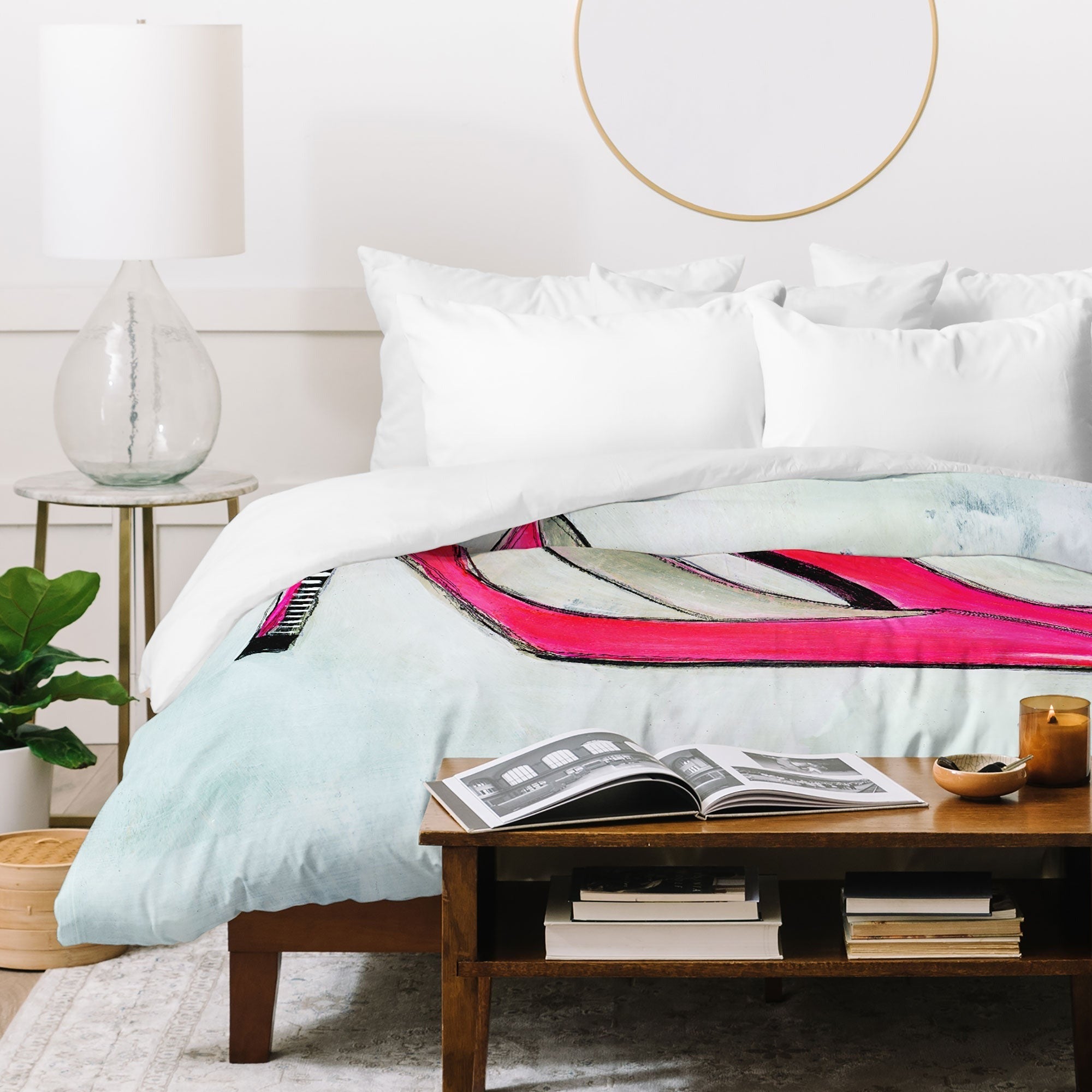 Sophia Buddenhagen Neon Walk Duvet Cover