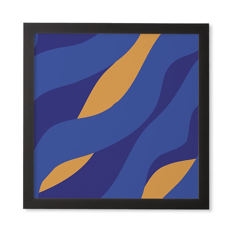 Camilla Foss Pebbles in Stream Framed Wall Art