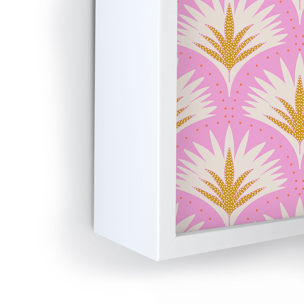 Jennifer Labre Pink Palmetto Framed Mini Art Print
