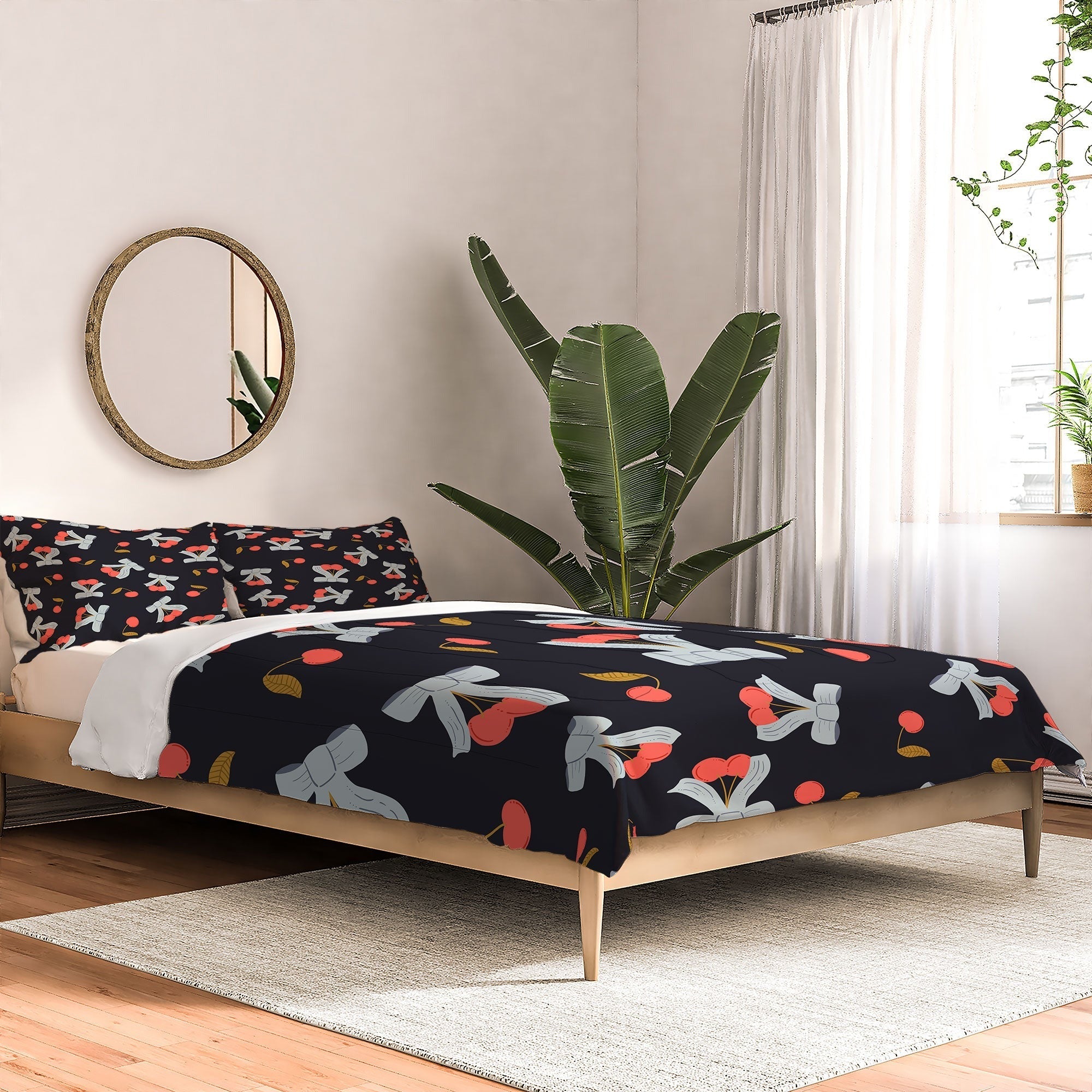 Jennifer Labre Cherries and Bows Comforter