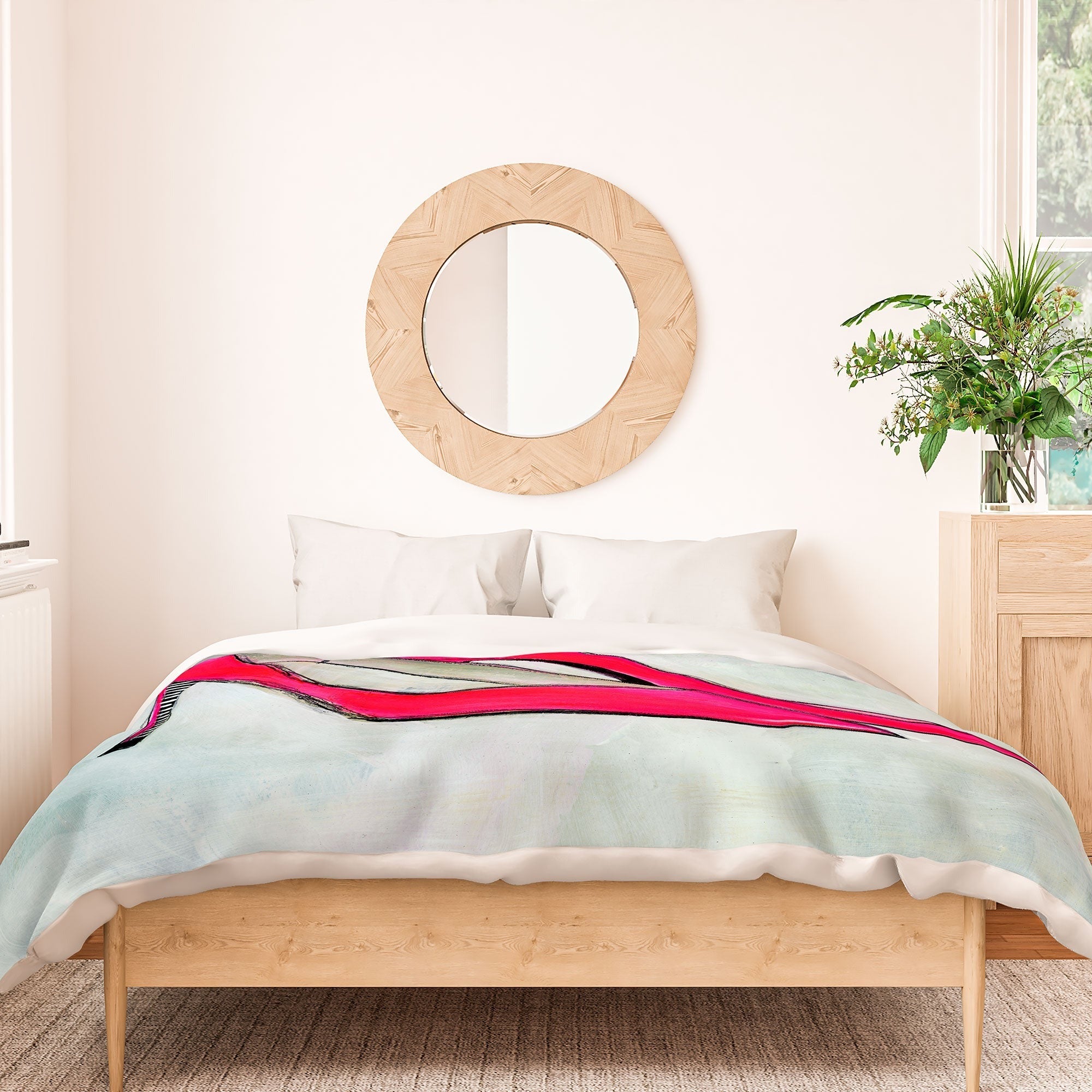 Sophia Buddenhagen Neon Walk Duvet Cover
