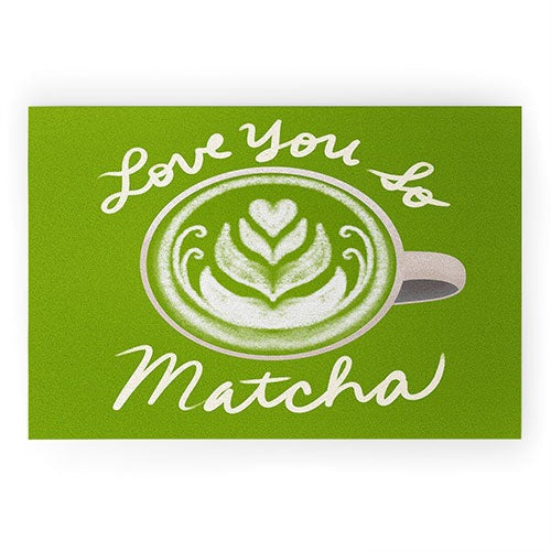 Design by Spark Love You So Matcha Welcome Mat