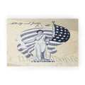 DENY Designs Liberty and Justice Woman Welcome Mat