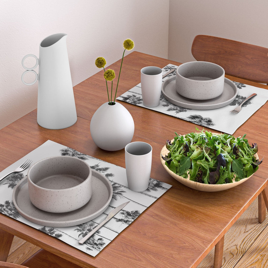 Gal Design Black And White Palms Placemat