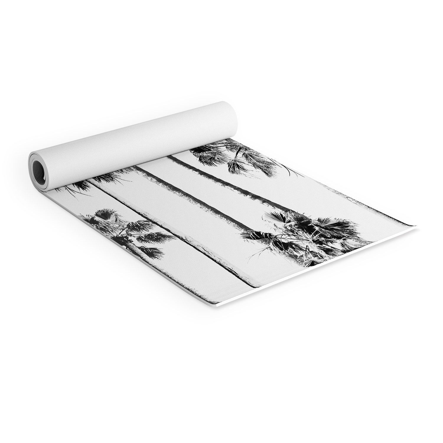 Gal Design Black And White Palms Yoga Mat