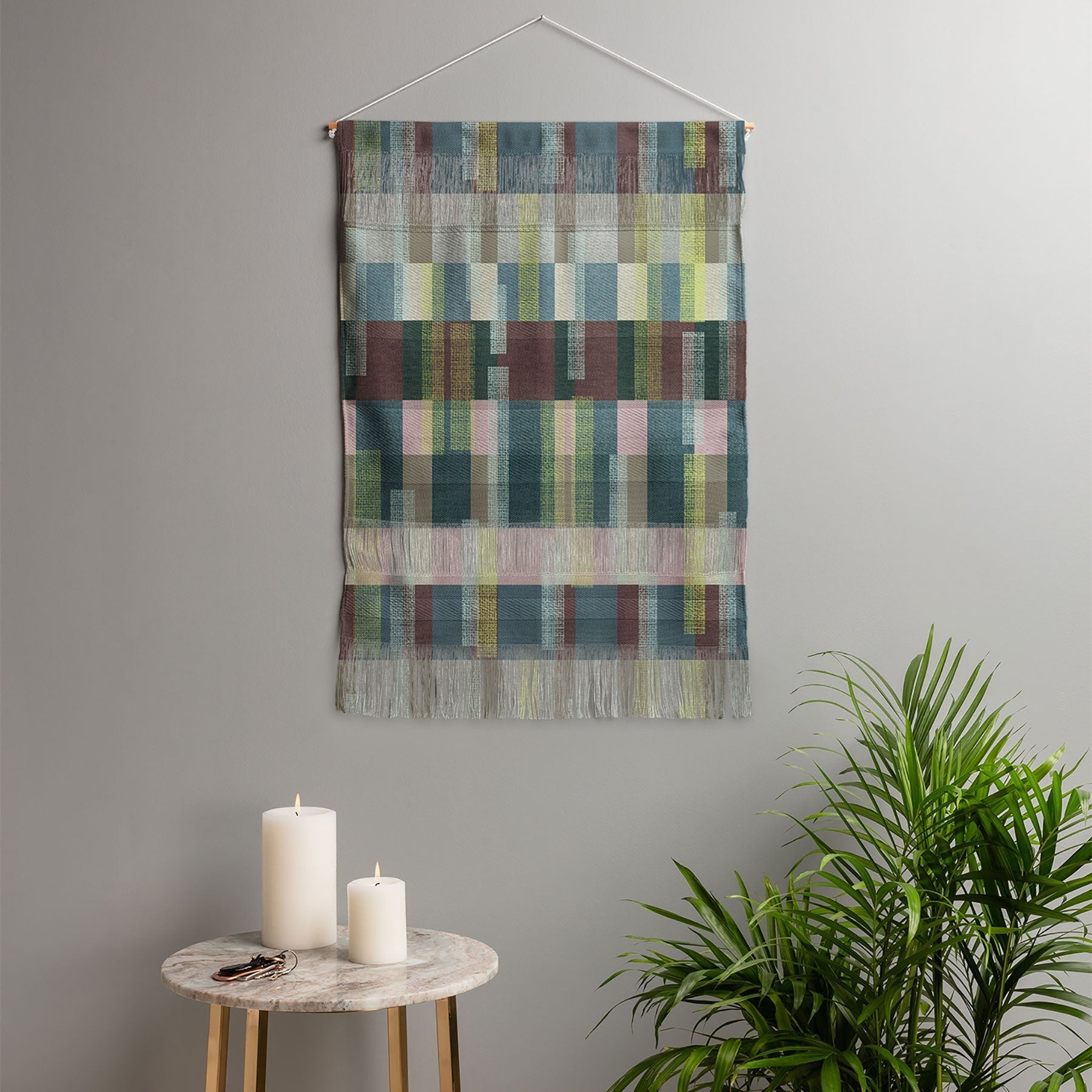 Marta Barragan Camarasa Dynamic Linear Blocks Wall Hanging Portrait