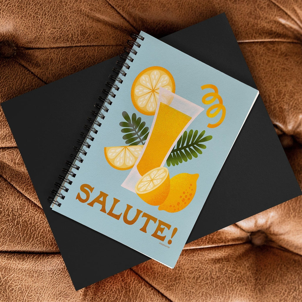 Jessica Molina Limoncello Cocktail Spiral Notebook