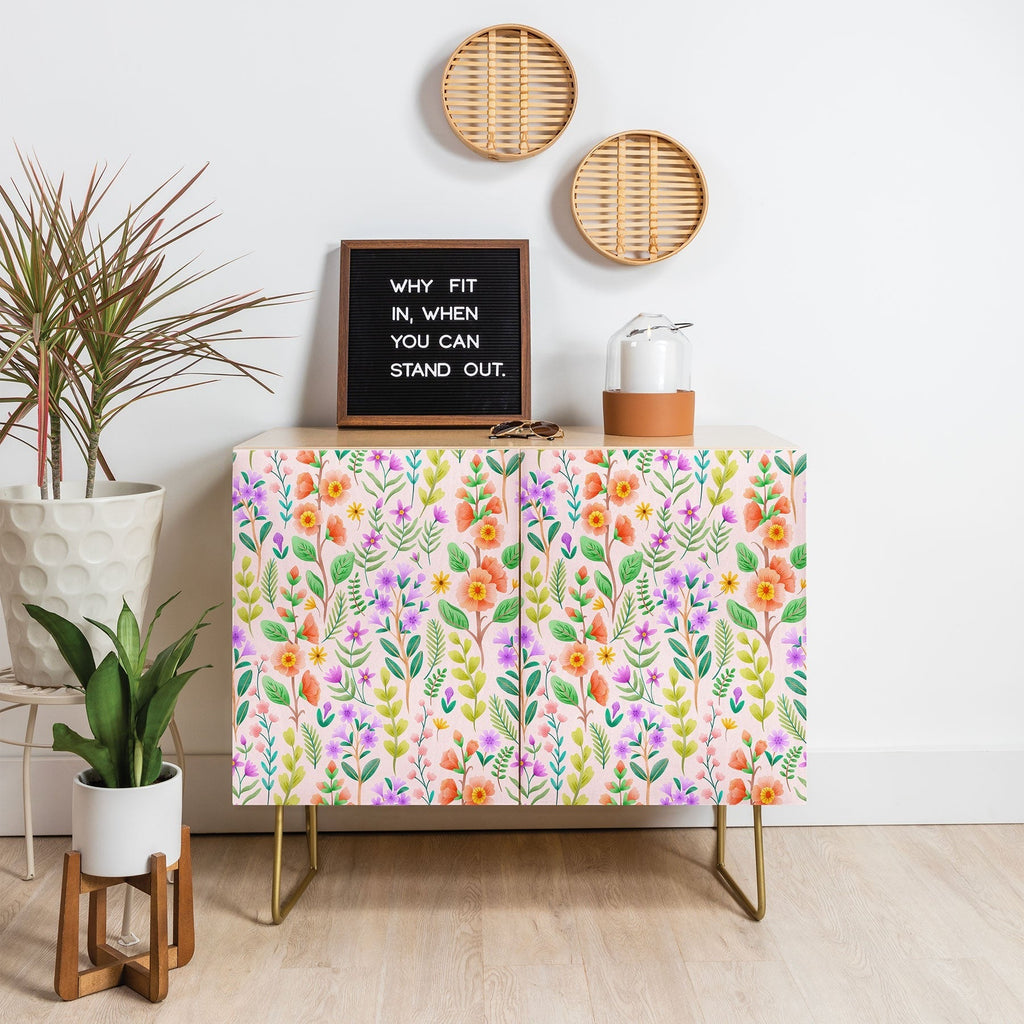 Pimlada Phuapradit Ditsy Spring Floral Credenza