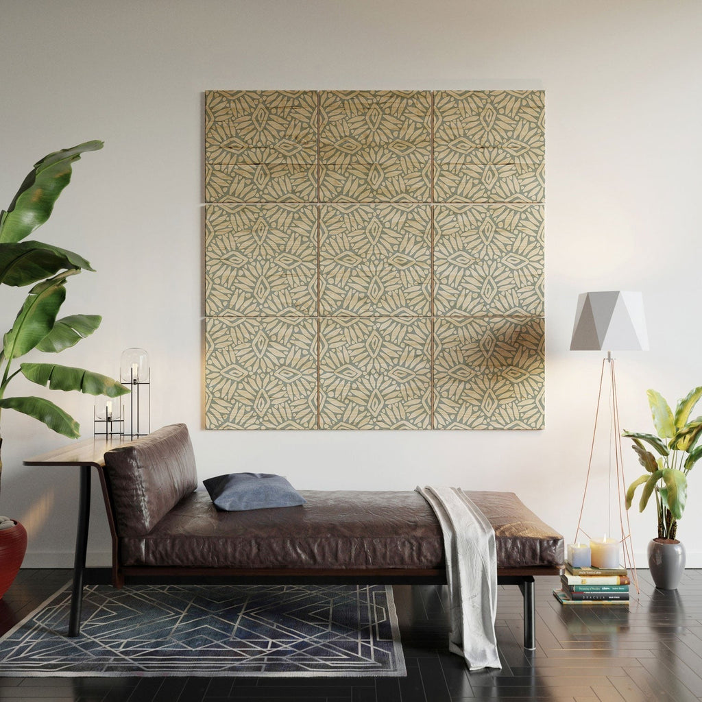 CoastL Studio Palm Ogee Wood Wall Mural
