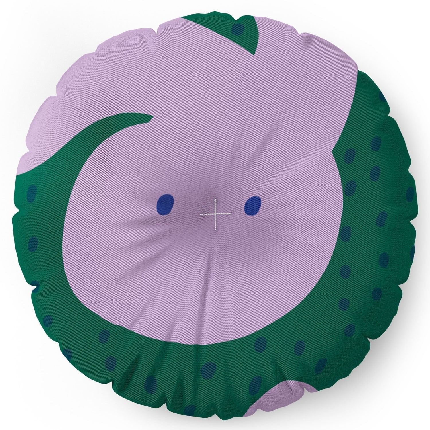 Camilla Foss Pebbles and Rabbit Floor Pillow Round
