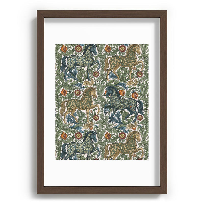 Marta Barragan Camarasa Renaissance Horse Garden Recessed Framing Rectangle