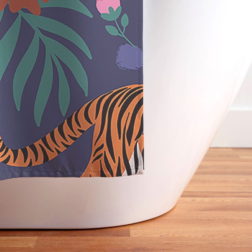 Design by Spark Tiger of the Glorious Jungle Shower Curtain