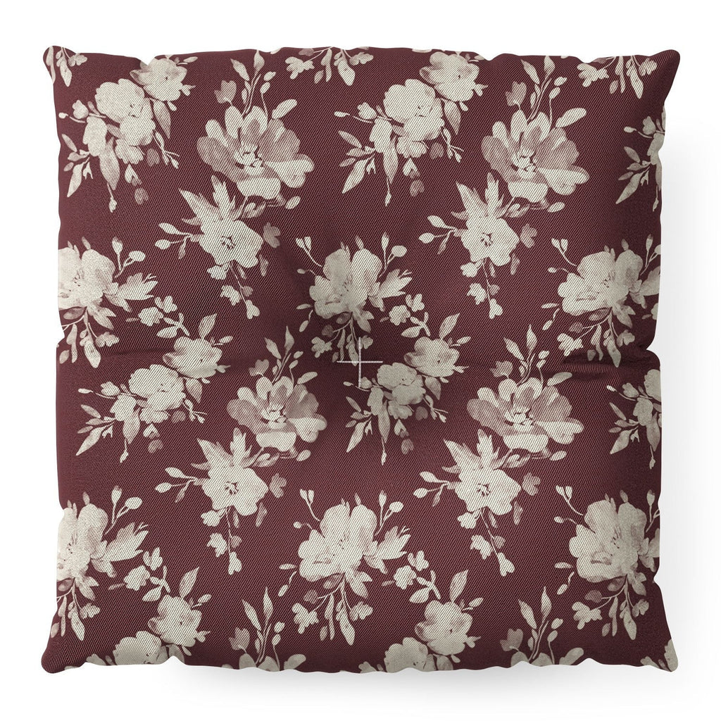 Marta Barragan Camarasa Antique Petal Romance Floor Pillow Square