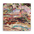 83 Oranges Sequin Haze Wood Wall Mural