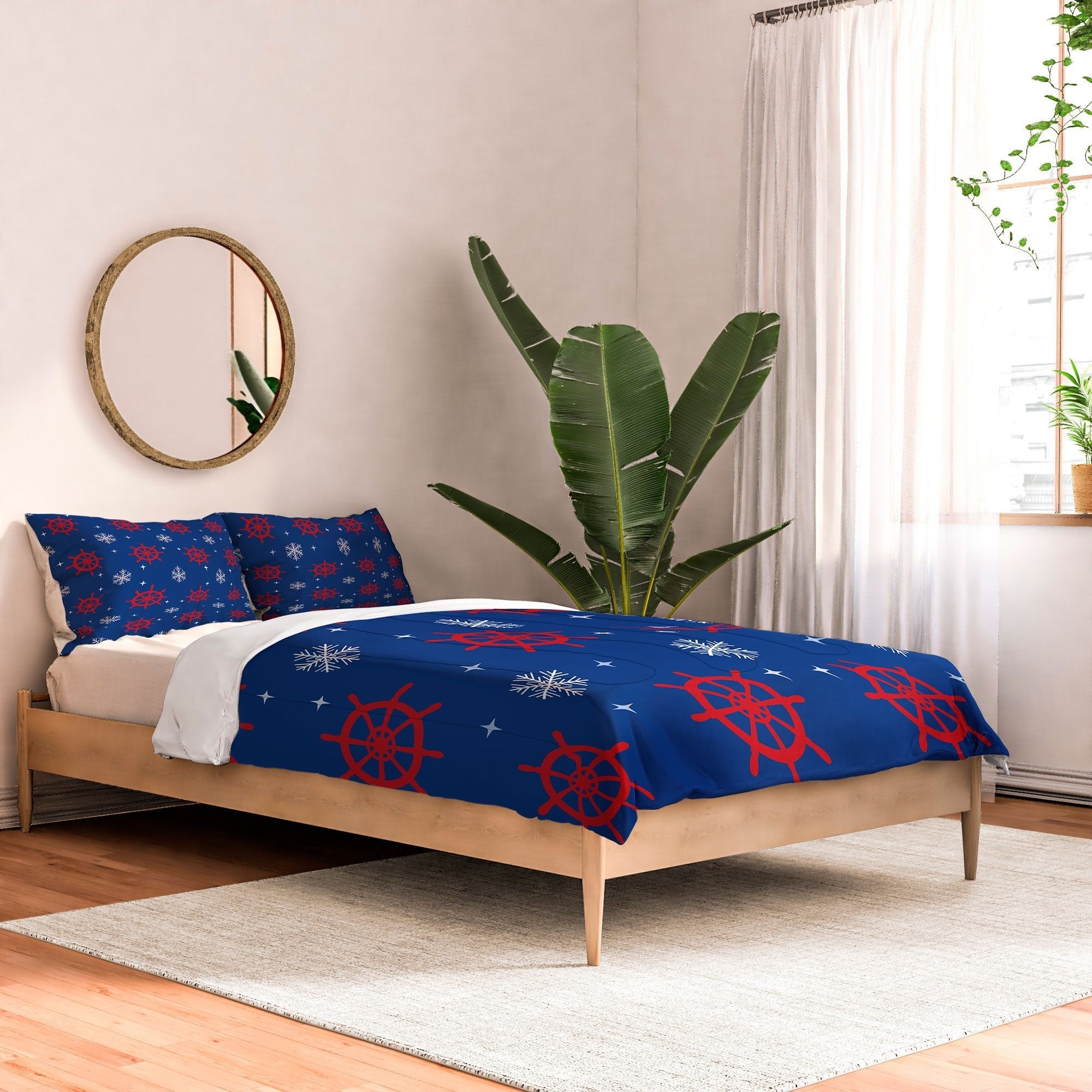 Design by Spark Holiday Helms and Snowflakes Comforter