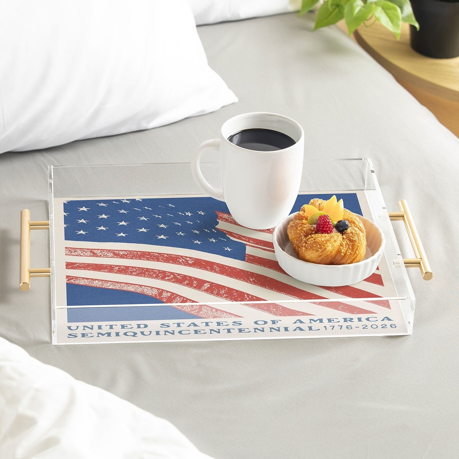 DENY Designs Stars n Stripes Semiquincentennial Acrylic Tray